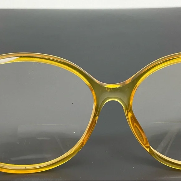 Vintage Christian Dior Vintage 2709 70 Yellow White Gold Sunglasses Frame 58mm - Picture 6 of 16